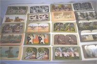 20-ANTIQUE STEREOEVIEW CARDS !