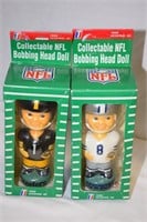 2-COLLECTIBLE NFL NODDERS ! DALLAS, STEELERS ! CSE
