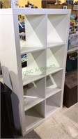8 box shelf unit, white laminate IKEA type, 59