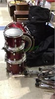 Matching 4 piece drum set, by Pacific GX Series,