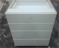 Off white 4 drawer cabinet. 35x27x25