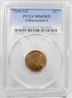 1909 S/S - 1 CENT - MS65 RD