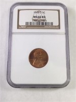 1945D 1 CENT LINCOLN PENNY MS66 RD