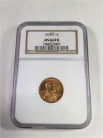 1944D 1 CENT LINCOLN PENNY MS66 RD