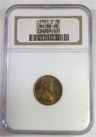 1941D 1 CENT LINCOLN PENNY MS66 RD