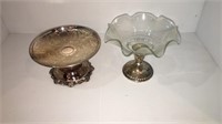 Silver candy dishes, and silver dishware