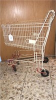 Vintage metal shopping cart