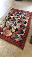 Hand stitched quilt and one large quilt