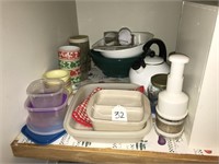 Contents of shelf in pantry