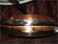 Copper & Metallic Wall Plaque Artist Signed From H