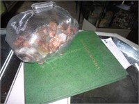 Piggy Bank Of Assorted Coinage & Jefferson Nickels