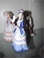 3 Lennox & Porcelain Ladies Incl "Spring Time Prom