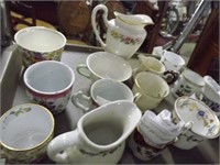 1800S/1900S Hand Decorated Demitasse Cups & Cream