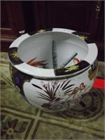 14" Hand Decorated Goldfish Bowl