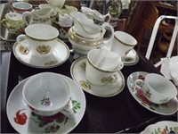 Teacups, Saucers, Pitcher - Early European