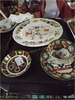 Plate, Crown Derby Pin Dish, Oriental Cup & Saucer