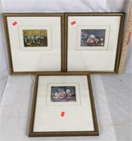 Three Framed Still Life Painting Prints