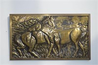 Brass Equestrian Wall Decor 20.5" x 12"