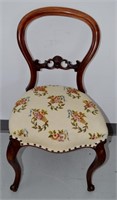 Antique Balloon Back Accent Chair