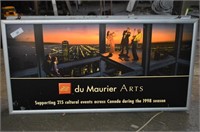 Vintage duMaurier Arts Advertising Light Up Sign