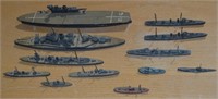 RARE British War Room Battleship Set WWI - WWII