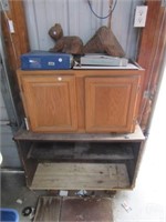 Modern cabinet with contents that includes
