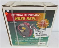Central Pneumatic auto rewind hose reel with 25ft