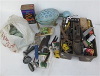 Assortment of garden tools that includes garden
