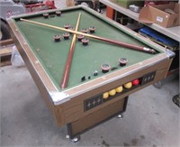 Home style bumper pool game table with balls and