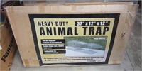 Heavy duty 37" x 12" x 12" animal trap with box.
