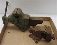 (2) Bench vises that includes 4" and 3".
