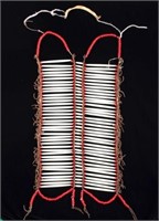 Plains Indian beaded Hair Pipe Breast Plate