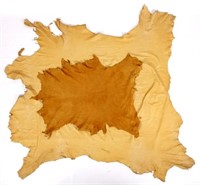 Two Fully-Groomed & Tanned Elk Hides