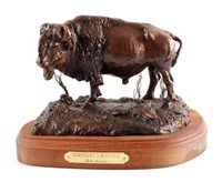 Original Bob Scriver Bronze Hornaday's Buffalo