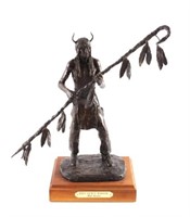 Original Bob Scriver Bronze Horn Society Warrior