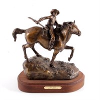 1861 Mail Bronze Sculpture by Bob Scriver