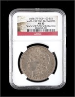 1878 Morgan Silver Dollar AU53 Stack's Collection