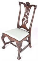 Mahogany Chippendale Carved Side Chair 1760-1785