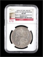 1878 Morgan Silver Dollar AU58 Stack's Collection