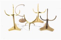 Solid Brass PairPoint Curio & Relic Display Stands