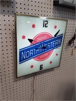 Chicago and North Western system light-up clock