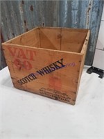 Scotch Whiskey wood box