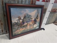 Eagle puzzle picture, framed