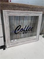 Coffee framed glass