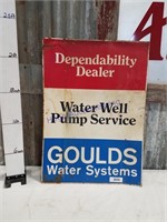 Goulds Water Systems tin sign