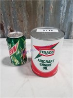Texaco Aircraft Engine oil--one quart