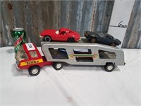 Tonka car carrier w /2 cars