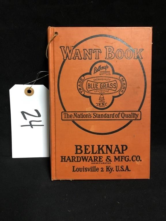 2 Vintage Belknap Shipping Labels Louisville Kentucky  Bluegrass Tools INC 