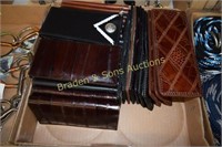 GROUP OF 30 NEW LEATHER CHECKBOOK HOLDERS