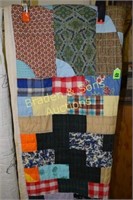 VINTAGE HANDMADE 92" X 72" QUILT